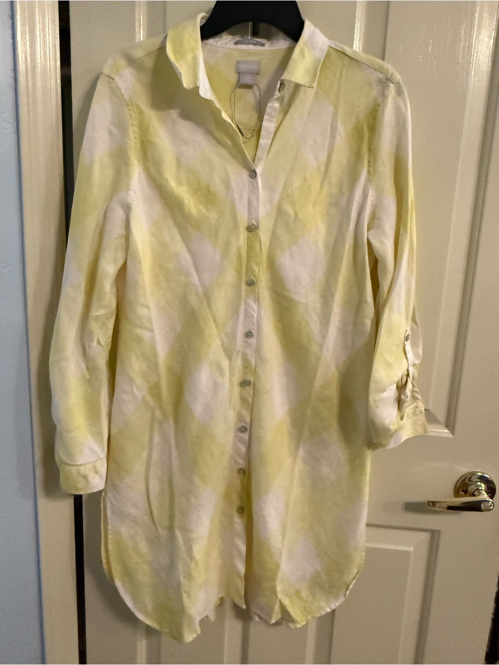Chico's Button-Down Tunic/shirt dress size 12
